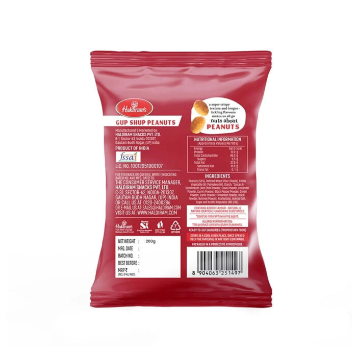 Haldiram’s Gupshup Peanut Namkeen – 200 g - Image 2