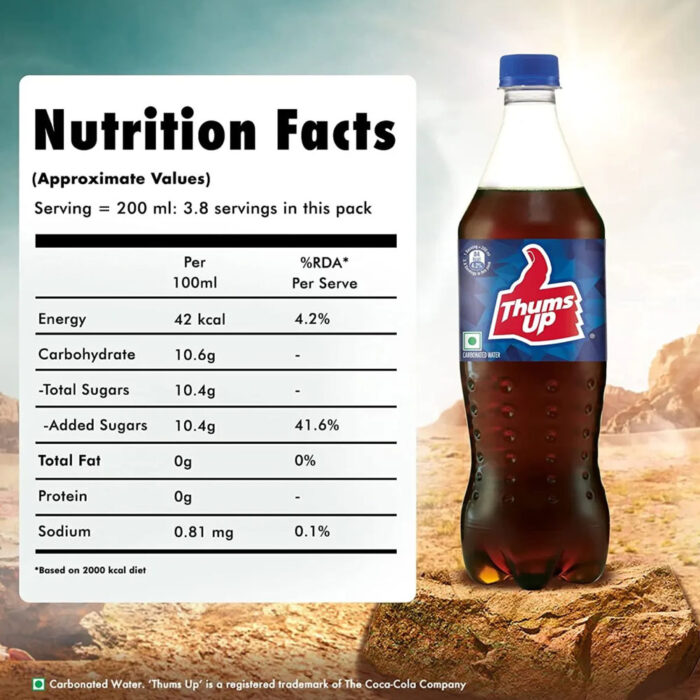 Thums Up Soft Drink (750 ml) - Image 3