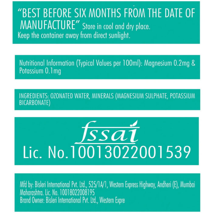 Bisleri Packaged Water ( 1L ) - Image 2