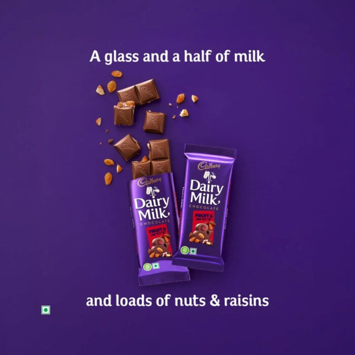 Cadbury Dairy Milk Fruit & Nut Small Chocolate Bar - Image 2