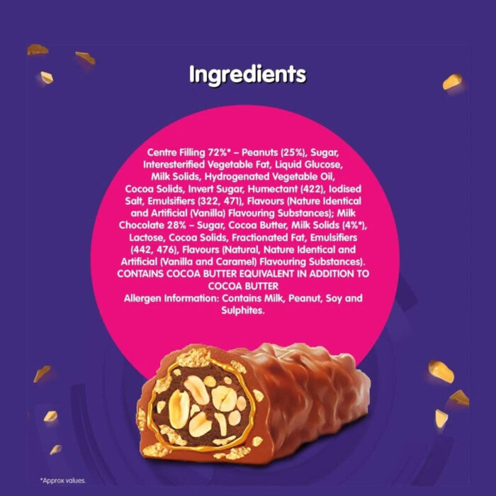 Cadbury Fuse Peanut & Caramel Chocolate Filled Bar - Image 6