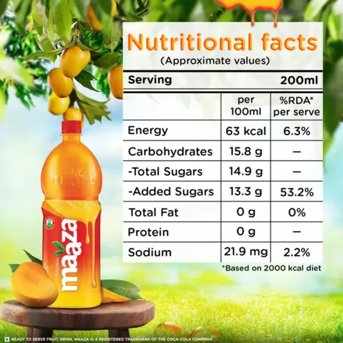 Maaza Mango Drink 600 ml - Image 4