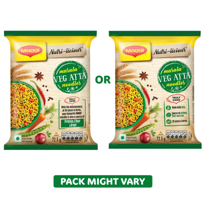 Maggi Nutri-Licious Masala Veg Atta Instant Noodles - Image 2