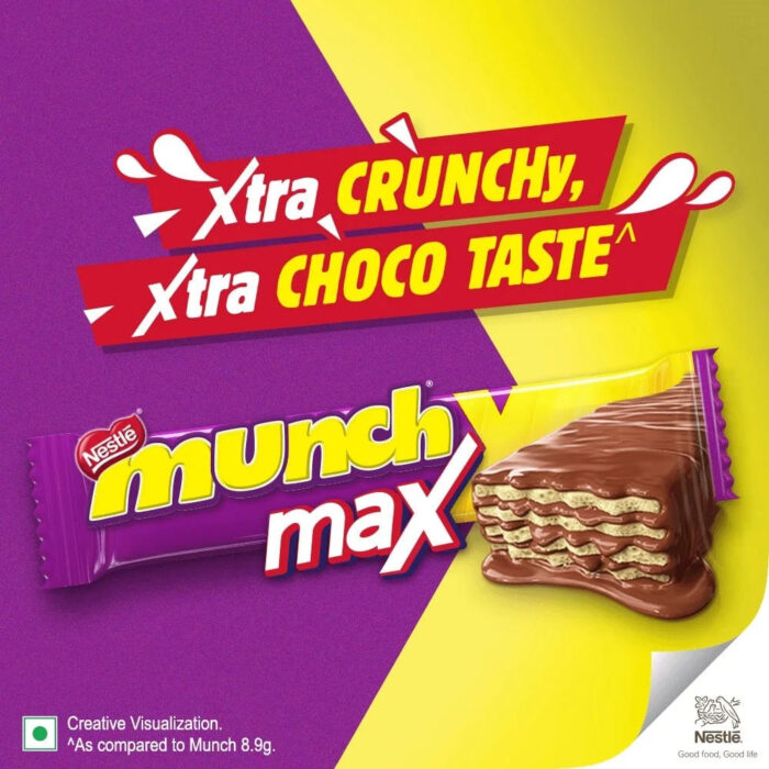 Nestle Munch Max Choco Coated Crunchy Wafer Bar - Image 2