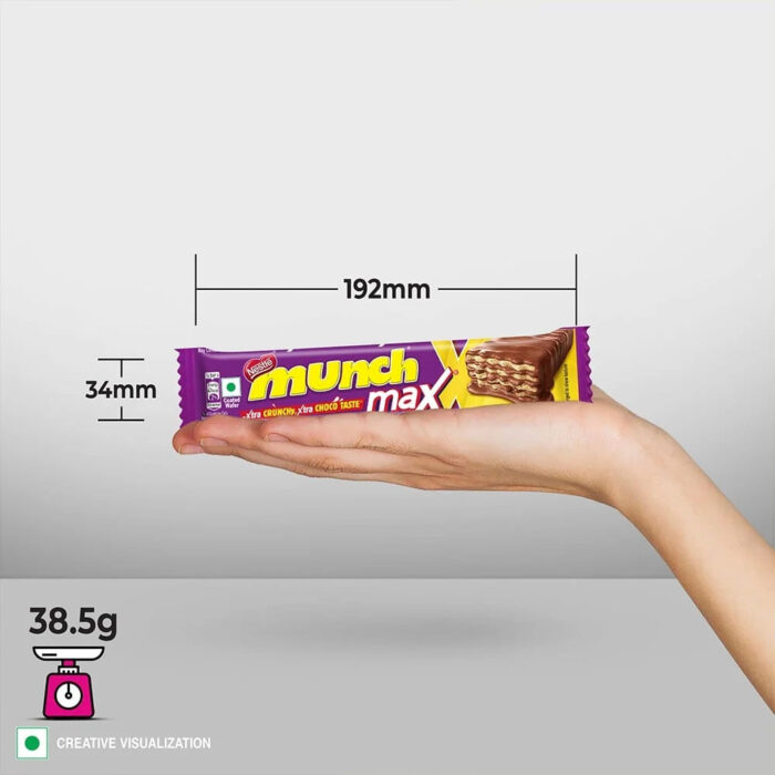 Nestle Munch Max Choco Coated Crunchy Wafer Bar - Image 3
