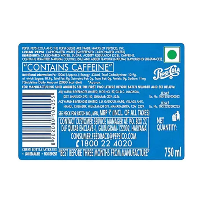Pepsi Soft Drink 750 ml - Image 2